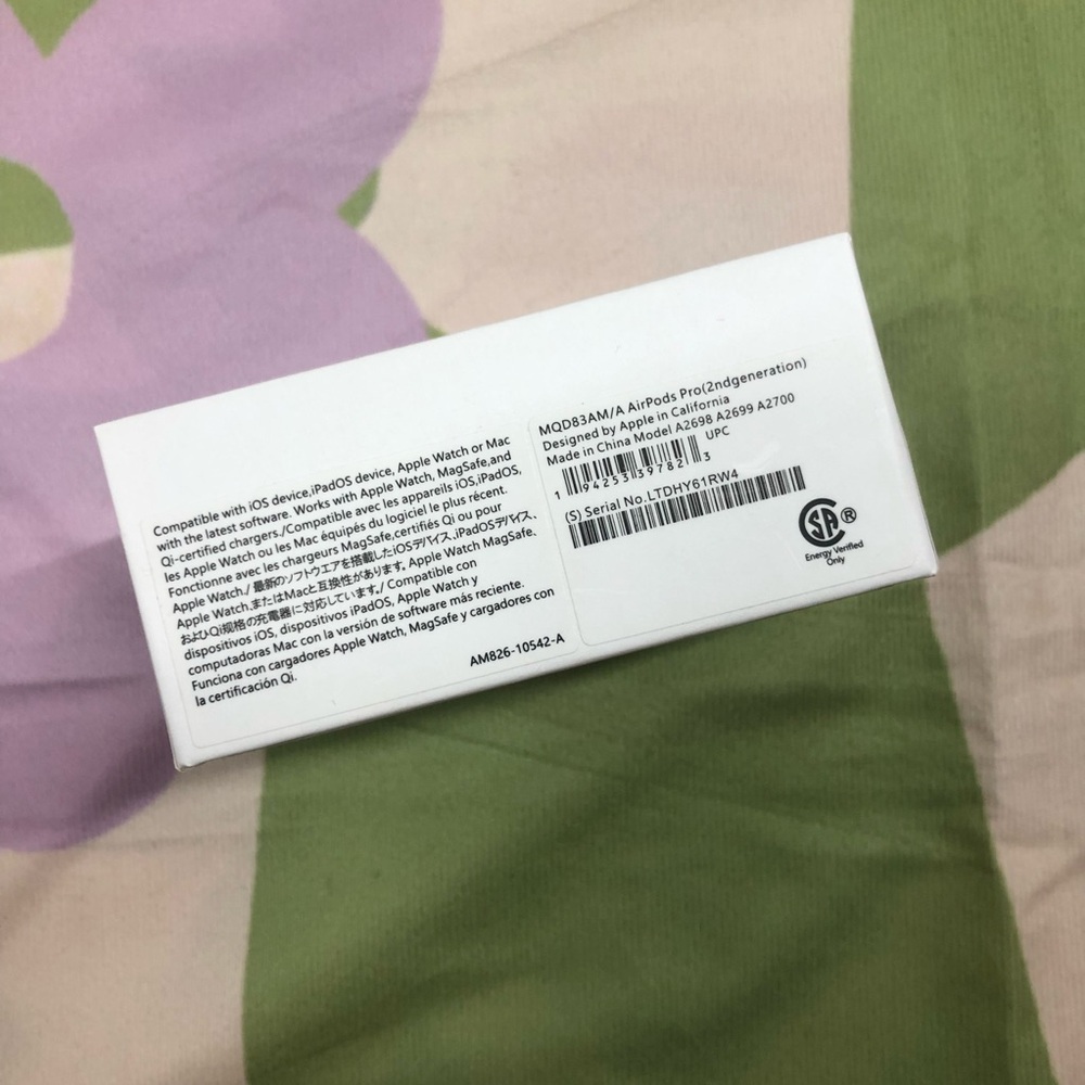 Apple AirPods Pro 2nd Gen w/ Wireless Charging Case - Sealed - Picture 5 of 5